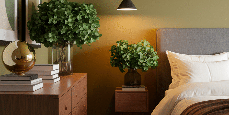 10 Earthy Olive & Walnut Bedroom Retreat Ideas