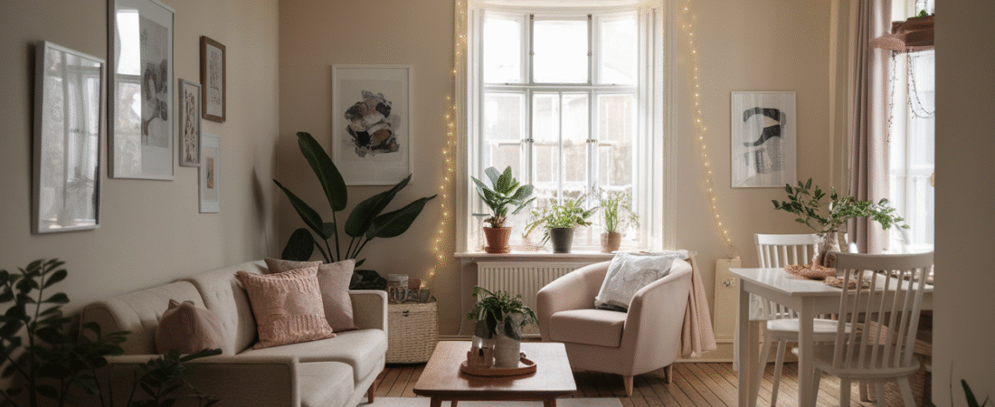 The Best Cozy Living Room with Fairy Lights