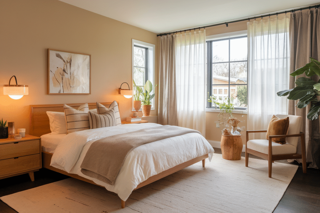 2025 Bedroom Makeover with Cozy Modern Design