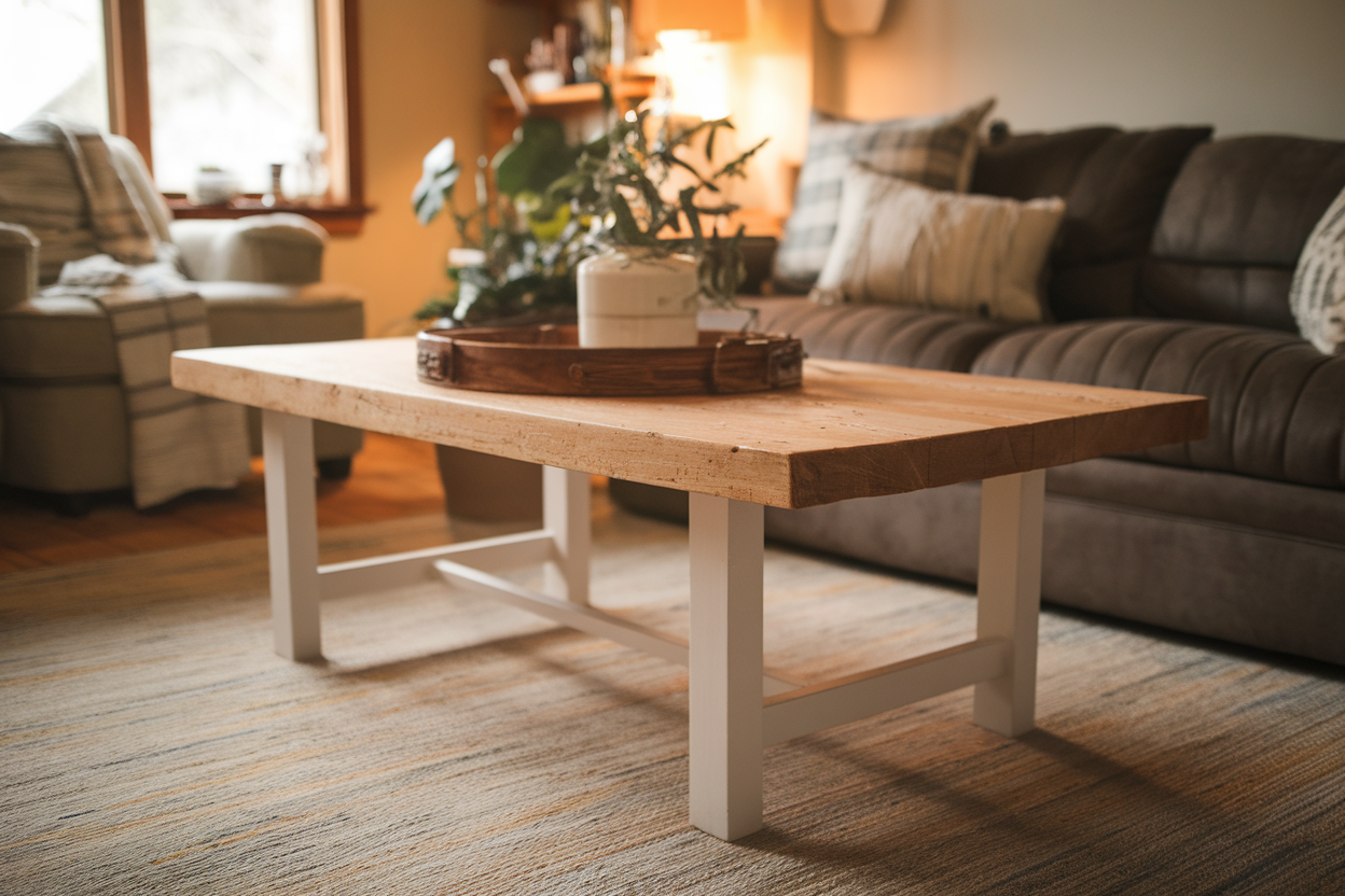 DIY Farmhouse Coffee Table That Will Blow Your Mind
